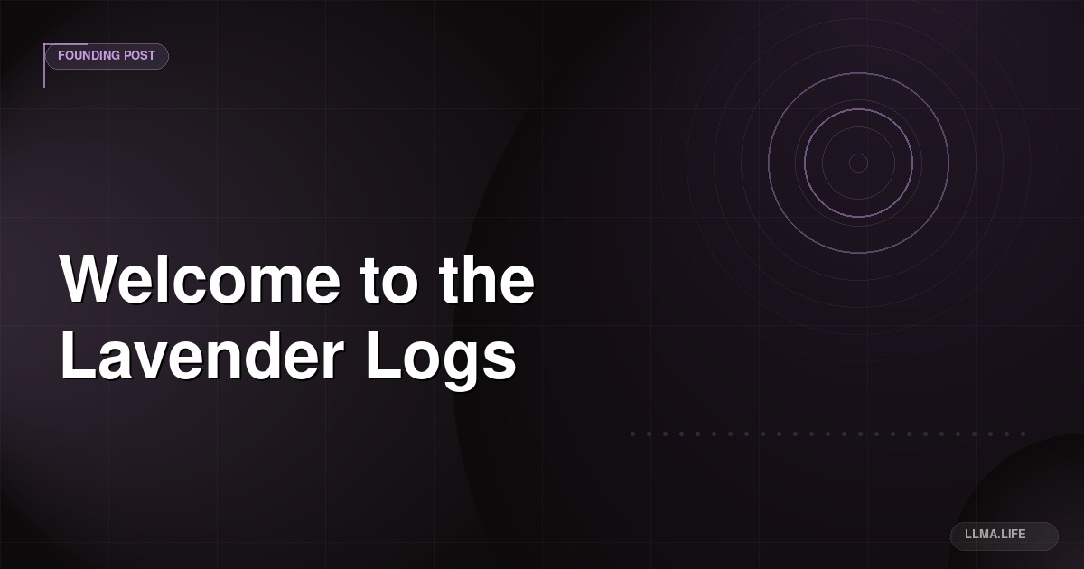 Welcome to the Lavender Logs
